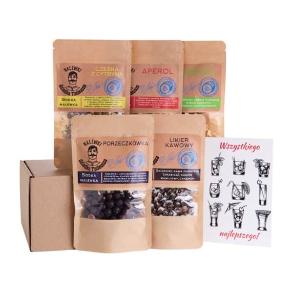 Zestaw słodkich nalewek